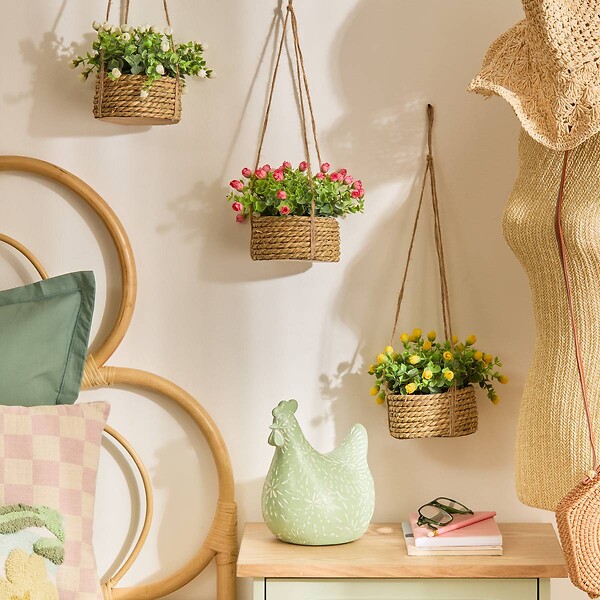ATMOSPHERA - Rosier artificielle suspendue Musa 42 cm - large