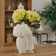 ATMOSPHERA - Tige de hortensia artificielle "Serata" vert clair H83cm - vignette