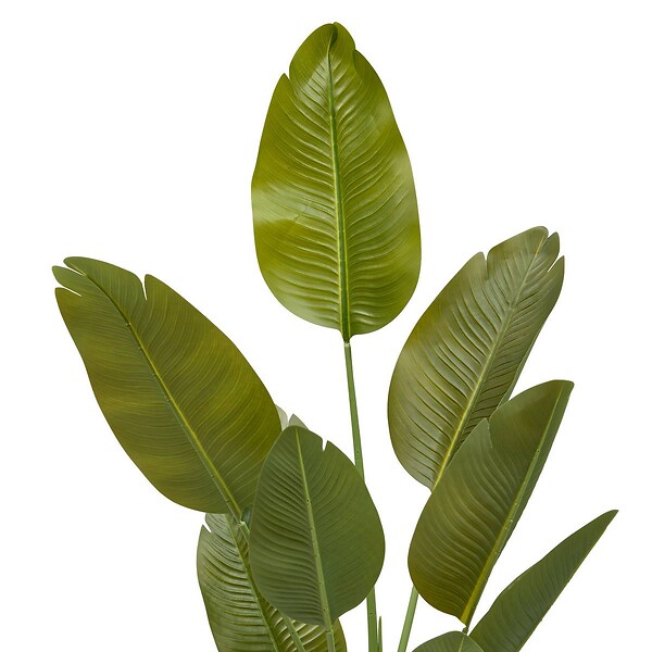 ATMOSPHERA - Bananier Artificielle Lora H140 cm avec Pot Blanc - large