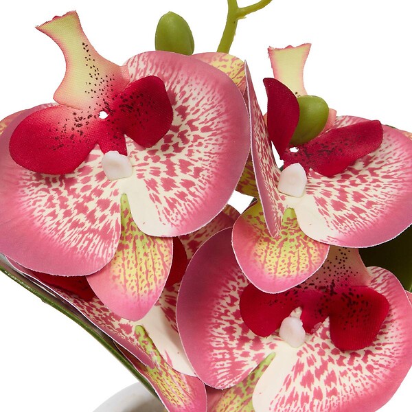 ATMOSPHERA - Fleur Artificielle Mick Orchidée H 23 cm - large