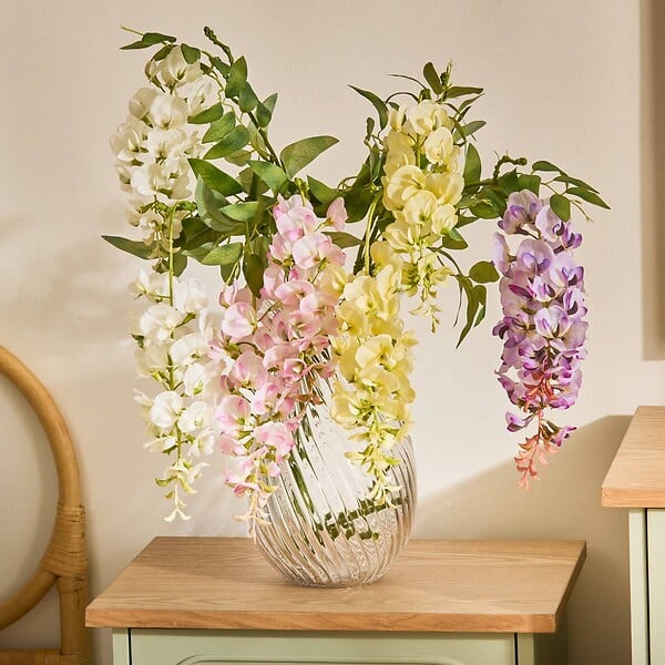 ATMOSPHERA - Tige Glycine Artificielle Phoebe H95cm Violette - large