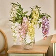 ATMOSPHERA - Tige Glycine Artificielle Phoebe H95cm Violette - vignette