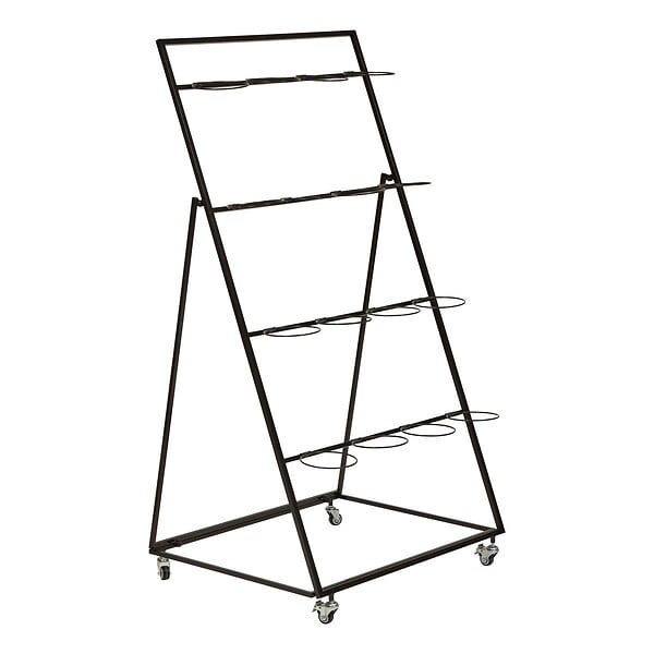 ATMOSPHERA - Présentoir pour 16 Fleurs Meika en Acier H149cm Argent - large