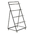ATMOSPHERA - Présentoir pour 16 Fleurs Meika en Acier H149cm Argent - vignette