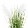 ATMOSPHERA - Plante artificielle "Plumeau" - pot en ciment - H70 cm - Beige - vignette