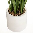 ATMOSPHERA - Plante artificielle "Plumeau" - pot en ciment - H70 cm - Beige - vignette