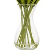 ATMOSPHERA - Composition tulipes avec vase "Hector" blanc H28,5cm - vignette