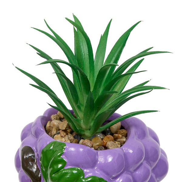 ATMOSPHERA - Plante artificielle Fruity avec pot raison 10 cm - large