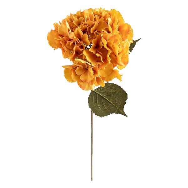 ATMOSPHERA - Tige hortensia James artificielle orange H83cm - large