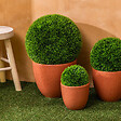 ATMOSPHERA - Boule de buis artificiel "Carly" vert D27cm - vignette