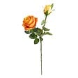 ATMOSPHERA - Tige de roses artificielles orange H48cm - vignette