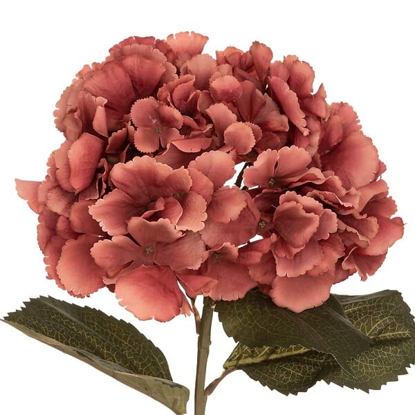 ATMOSPHERA - Tige d'hortensia artificiel prune H83cm - large