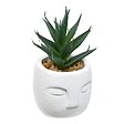 ATMOSPHERA - Plante artificielle Teri 9 cm avec Pot visage - vignette