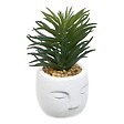 ATMOSPHERA - Plante artificielle Teri 9 cm avec Pot visage - vignette