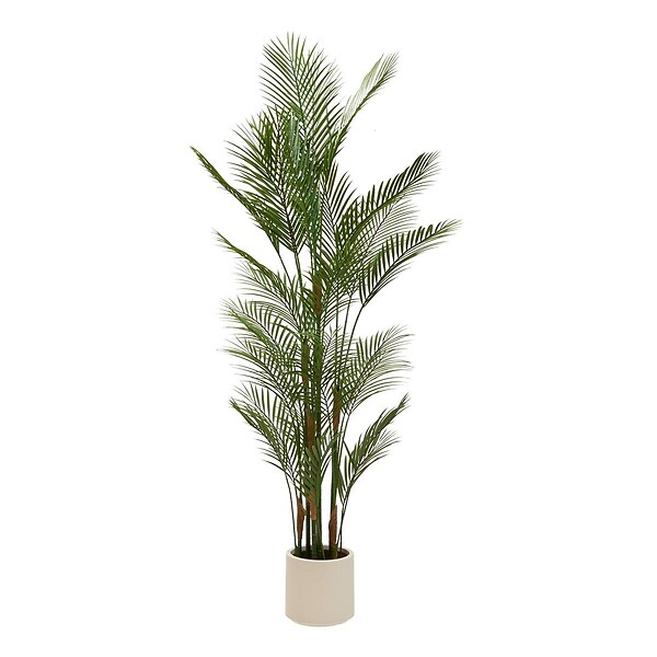ATMOSPHERA - Palmier artificielle Merlo 187 cm avec Pot Blanc - large