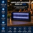 INTEC - Lampe Anti Moustique Néon UV 20W Intérieur/Extérieur Piège à Insectes 80m² Grille Haute Tension Anti Mouches Insectes volants - vignette
