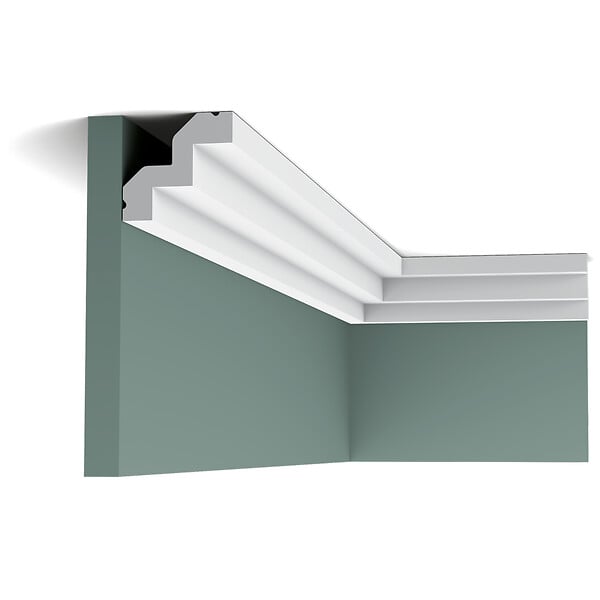ORAC DECOR - C602 Corniche plafond Orac Decor - 5,5x5x200cm (h x p x L) - moulure décorative polyuréthane Carton complet - large