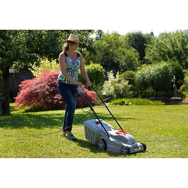 IKRA - Tondeuse électrique 1600W Largeur de coupe 38cm Tonte & Ramassage Pelouse, Tondeuse gazon Bac 45L IKRA - large