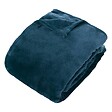 ATMOSPHERA - Plaid flanelle Ollis bleu egéen 260x240cm - vignette