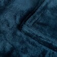 ATMOSPHERA - Plaid flanelle Ollis bleu egéen 260x240cm - vignette