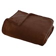 ATMOSPHERA - Plaid flanelle Ollis marron tonka 180x130cm - vignette