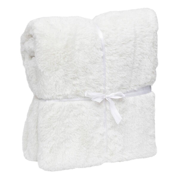 ATMOSPHERA - PLAID FOUR TILDE BLANC 130X180 - large