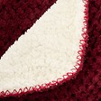 ATMOSPHERA - Plaid flanelle effet sherpa Lyno rouge grenat 170x130cm - vignette