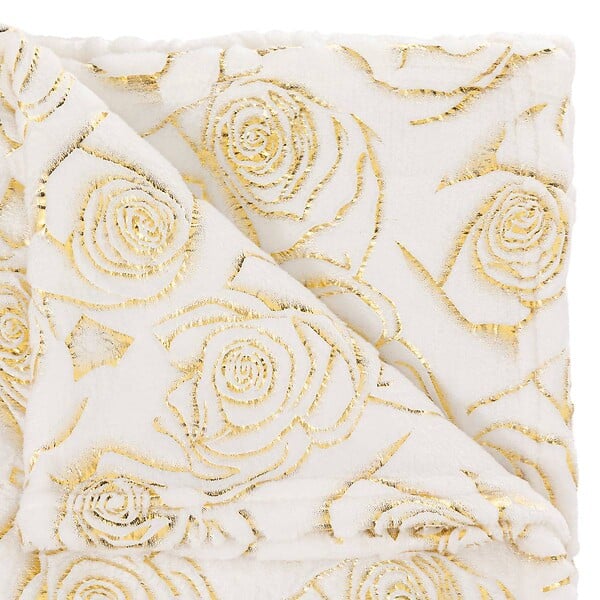 ATMOSPHERA - Plaid perle de rose 130x180 - large