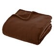 ATMOSPHERA - Plaid flanelle Ollis marron tonka 230x180cm - vignette