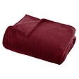 ATMOSPHERA - Plaid flanelle Ollis rouge grenat 180x130cm - vignette