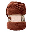 ATMOSPHERA - Plaid flanelle Ollis terracotta 260x240cm - vignette