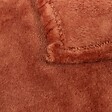 ATMOSPHERA - Plaid flanelle Ollis terracotta 260x240cm - vignette