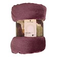 ATMOSPHERA - Plaid flanelle Ollis violet clair 180x130cm - vignette