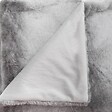 ATMOSPHERA - Plaid gris bicolore 130x180cm - vignette