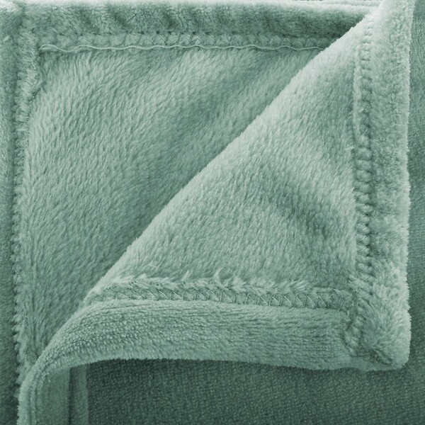 ATMOSPHERA - Plaid flanelle Ollis vert céladon 230x180cm - large