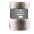 ATMOSPHERA - Plaid fourrure "Grizzli" 120x160 gris - vignette