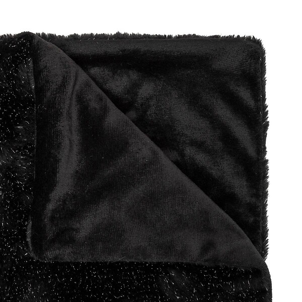 ATMOSPHERA - PLAID FOUR TILDE NOIR 130X180 - large
