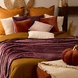 ATMOSPHERA - Plaid flanelle Ollis violet clair 230x180cm - vignette