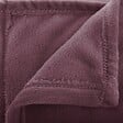 ATMOSPHERA - Plaid flanelle Ollis violet clair 230x180cm - vignette