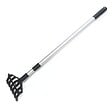 KZ GARDEN - Desherbeur manuel à Mauvaises Herbes Manche téléscopique 91-146cm - Râteau de Désherbage jardin 6 dents Allées Potager KZ GARDEN - vignette