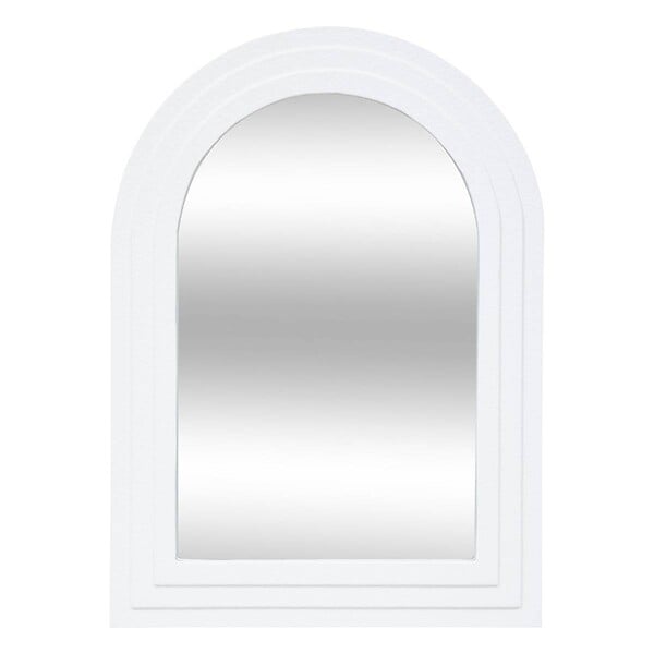 ATMOSPHERA - Miroir "Emily" en bois H55cm blanc - large