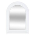 ATMOSPHERA - Miroir "Emily" en bois H55cm blanc - vignette