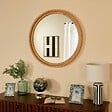 ATMOSPHERA - Miroir Laia D81,5cm marron caramel - vignette