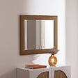 ATMOSPHERA - Miroir mural Nala marron 87x72cm - vignette