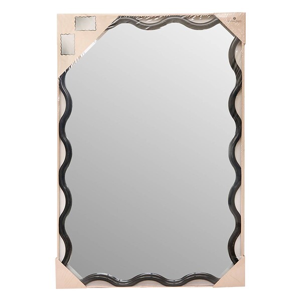 ATMOSPHERA - Miroir vague "Judy" noir 89x59cm - large