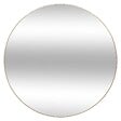 ATMOSPHERA - Miroir "Alice" en bois & métal D110cm doré - vignette
