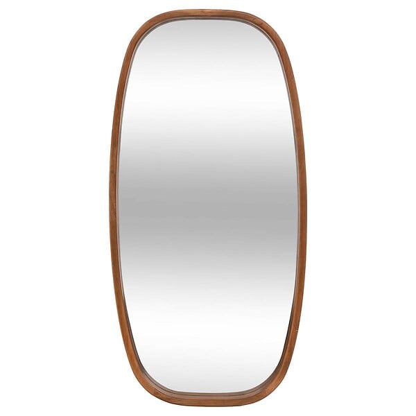 ATMOSPHERA - Miroir ovale Jasna bois 80x40cm - large