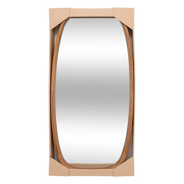 ATMOSPHERA - Miroir ovale Jasna bois 80x40cm - large