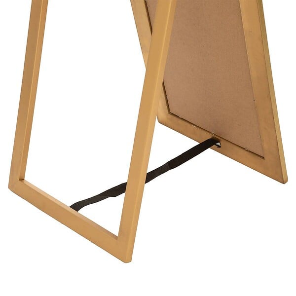 ATMOSPHERA - Miroir sur pied "Adèle" doré H160cm - large