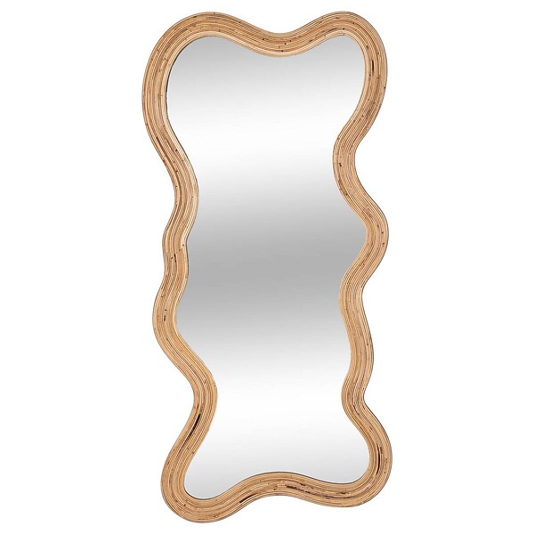 ATMOSPHERA - Miroir organique Maggie rotin 179x86cm - large